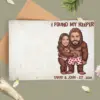 Personalized Sasquatch Valentine Stationery Custom Face Bigfoot Card
