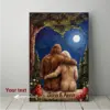 Personalized Van Gogh Bigfoot Couple Canvas | Romantic Oil Painting Style Sasquatch Valentine Art Decor 21 Personalized Van Gogh Bigfoot Couple Canvas Romantic Oil Painting Style Sasquatch Valentine Art
