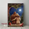 Personalized Van Gogh Bigfoot Couple Canvas | Romantic Oil Painting Style Sasquatch Valentine Art Decor 15 Personalized Van Gogh Bigfoot Couple Canvas Romantic Oil Painting Style Sasquatch Valentine Art