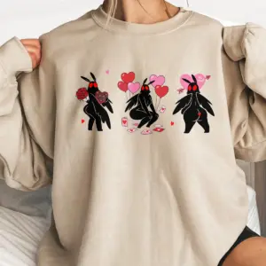 Sexy Mothman Valentine Shirt Funny Twerking Cryptid Booty Tee Spooky Naughty Love Gift