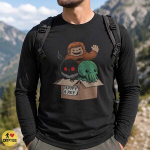 Adopt A Pet Cute Bigfoot Mothman Cthulhu Cryptid Shirt