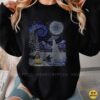 Alien Ice Fishing UFO Starry Night Winter Shirt