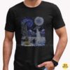 Alien Ice Fishing UFO Starry Night Winter Shirt