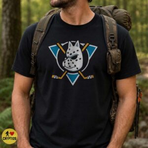 Anaheim Ducks Kitsune Mask Hockey Logo Parody T-Shirt 5 Anaheim Ducks Kitsune Mask Hockey Logo Parody Shirt