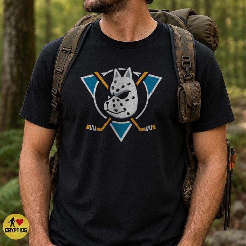 Anaheim Ducks Kitsune Mask Hockey Logo Parody T-Shirt 2 Anaheim Ducks Kitsune Mask Hockey Logo Parody Shirt