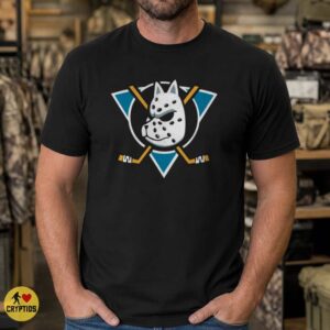 Anaheim Ducks Kitsune Mask Hockey Logo Parody T-Shirt 7 Anaheim Ducks Kitsune Mask Hockey Logo Parody Shirt