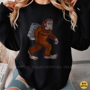 Angry Bigfoot Carrying Keg Beer Lover Sasquatch Funny Drinking T-Shirt 6 Angry Bigfoot Carrying Keg Beer Lover Sasquatch Funny Shirt
