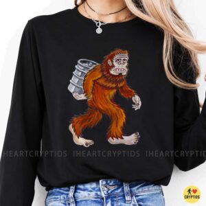 Angry Bigfoot Carrying Keg Beer Lover Sasquatch Funny Drinking T-Shirt 9 Angry Bigfoot Carrying Keg Beer Lover Sasquatch Funny Shirt