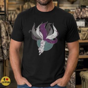 Asexual Pride Kitsune Fox Spirit Japanese Yokai T-Shirt 7 Asexual Pride Kitsune Fox Spirit Japanese Yokai Shirt