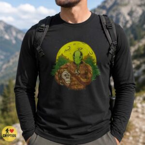 Bigfoot Alien Conspiracy Theory Funny Paranormal Full Moon T-Shirt 6 Bigfoot Alien Conspiracy Theory Funny Paranormal Full Moon Shirt