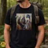 Bigfoot Alien Loch Ness Monster 4th of July Selfie Patriotic American Flag Shirt