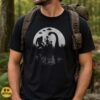 Bigfoot Alien Loch Ness Monster Moon Reflection Cryptid Squad Silhouette Shirt