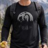 Bigfoot Alien Loch Ness Monster Moon Reflection Cryptid Squad Silhouette Shirt