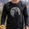 Bigfoot Alien Loch Ness Monster UFO Moon Cryptid Friends Silhouette Shirt