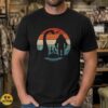 Bigfoot Alien Loch Ness Monster UFO Retro Sunset Cryptid Squad Shirt