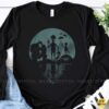 Bigfoot Alien UFO Squad Full Moon Forest Reflection Cryptid Shirt
