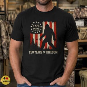 Bigfoot American Flag 1776 2026 250 Years of Freedom USA T-Shirt 7 Bigfoot American Flag 1776 2026 250 Years of Freedom USA Shirt
