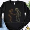 Bigfoot And Xenomorph Handshake Funny Cryptid Alien Movie T-Shirt 6 Bigfoot And Xenomorph Handshake Funny Cryptid Alien Movie Shirt