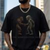 Bigfoot And Xenomorph Handshake Funny Cryptid Alien Movie T-Shirt 9 Bigfoot And Xenomorph Handshake Funny Cryptid Alien Movie Shirt