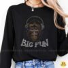 Bigfoot Big Fun Wearing Headphones Music Lover Funny Cryptid T-Shirt 9 Bigfoot Big Fun Wearing Headphones Music Lover Funny Shirt