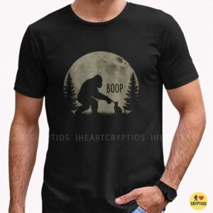 Bigfoot Boop The Cat Funny Sasquatch Full Moon Forest Silhouette Cute Cryptid Cat Lover T-Shirt 6 Bigfoot Boop The Cat Funny Sasquatch Full Moon Forest Silhouette Cute Cryptid Cat Lover Shirt