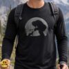 Bigfoot Boops Dachshund Nose Full Moon Funny Shirt