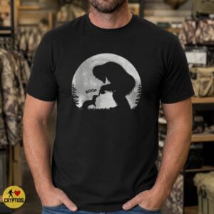 Bigfoot Boops Dachshund Nose Full Moon Funny Shirt