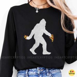 Bigfoot Carrying Pizza Slices Funny Cryptid Pizza Lover Walking Silhouette T-Shirt 9 Bigfoot Carrying Pizza Slices Funny Cryptid Pizza Lover Walking Silhouette Shirt