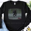 Bigfoot Caught On Camera Peace Sign VHS Recording Funny Shirt