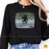 Bigfoot Caught On Camera Peace Sign VHS Recording Funny Shirt
