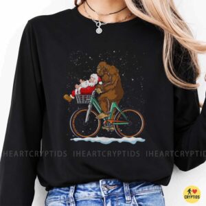 Bigfoot Christmas Bike Ride Santa Sasquatch Funny T-Shirt 8 Bigfoot Christmas Bike Ride Santa Sasquatch Funny Shirt