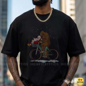 Bigfoot Christmas Bike Ride Santa Sasquatch Funny T-Shirt 9 Bigfoot Christmas Bike Ride Santa Sasquatch Funny Shirt