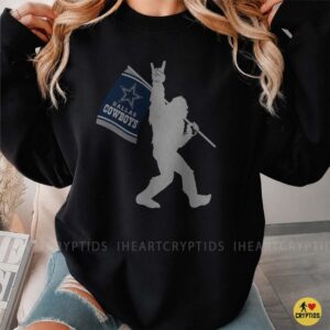 Bigfoot Dallas Cowboys Flag Shirt Funny Silver Blue Football Fan Gift 7 Bigfoot Dallas Cowboys Flag Shirt