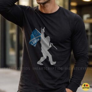 Bigfoot Detroit Lions Shirt Funny Sasquatch Detroit Football Fan Tee 9 Bigfoot Detroit Lions Shirt