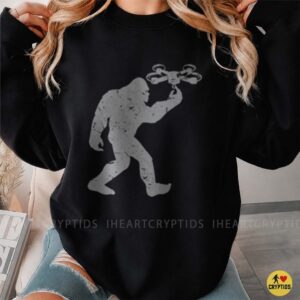 Bigfoot Drone Sasquatch UFO Hunter Cryptid Shirt