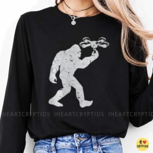 Bigfoot Drone Sasquatch UFO Hunter Cryptid Shirt