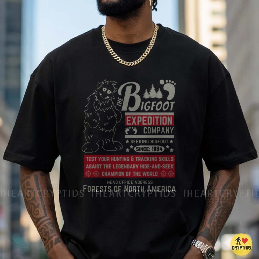 Bigfoot Expedition Company Seeking Bigfoot Sasquatch T-Shirt 5 Bigfoot Expedition Company Seeking Bigfoot Sasquatch Shirt