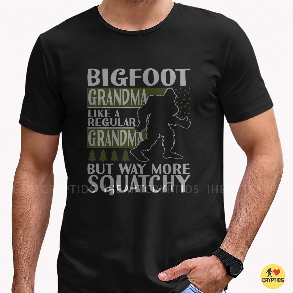 Bigfoot Grandma Like A Regular Grandma But Way More Squatchy Funny Gift T-Shirt 3 Bigfoot Grandma Like A Regular Grandma But Way More Squatchy Funny Shirt