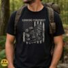Bigfoot Holding 10mm Socket Looking For This Funny Mechanic American Flag Shirt