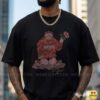 Bigfoot Holding Pink Flower Cute Kawaii Cryptid Floral Funny Shirt