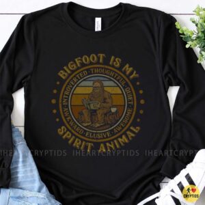 Bigfoot Is My Spirit Animal Introverted Sasquatch Reader Shirt