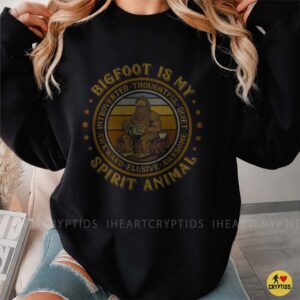 Bigfoot Is My Spirit Animal Introverted Sasquatch Reader Shirt
