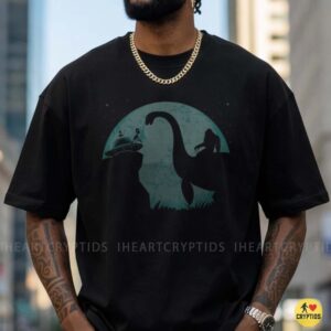 Bigfoot Loch Ness Monster Alien UFO Full Moon Cryptid Squad Night T-Shirt 8 Bigfoot Loch Ness Monster Alien UFO Full Moon Cryptid Squad Night Shirt