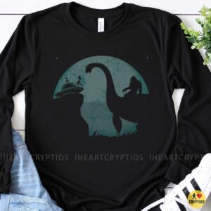 Bigfoot Loch Ness Monster Alien UFO Full Moon Cryptid Squad Night Shirt
