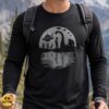 Bigfoot Loch Ness Monster Alien UFO Full Moon Reflection Cryptid Squad Shirt