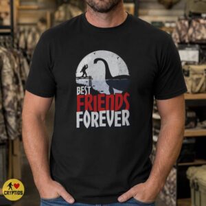 Bigfoot Loch Ness Monster Best Friends Forever Full Moon Lake Cryptid T-Shirt 7 Bigfoot Loch Ness Monster Best Friends Forever Full Moon Lake Cryptid Shirt