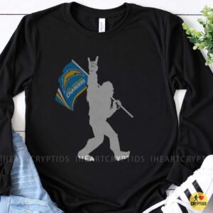 Bigfoot Los Angeles Chargers Shirt Funny Sasquatch Bolt Up Football Fan Tee 6 Bigfoot Los Angeles Chargers Shirt