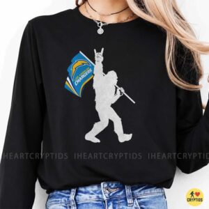 Bigfoot Los Angeles Chargers Shirt Funny Sasquatch Bolt Up Football Fan Tee 8 Bigfoot Los Angeles Chargers Shirt
