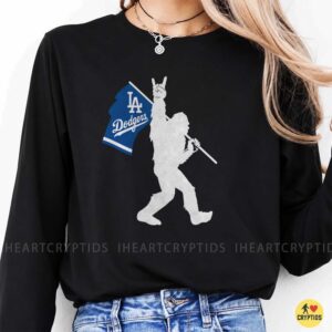 Bigfoot Los Angeles Dodgers Shirt Funny Sasquatch Dodgers Baseball Tee 6 Bigfoot Los Angeles Dodgers Shirt