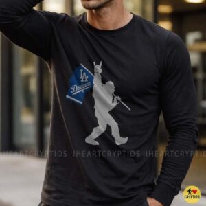 Bigfoot Los Angeles Dodgers Shirt Funny Sasquatch Dodgers Baseball Tee 8 Bigfoot Los Angeles Dodgers Shirt